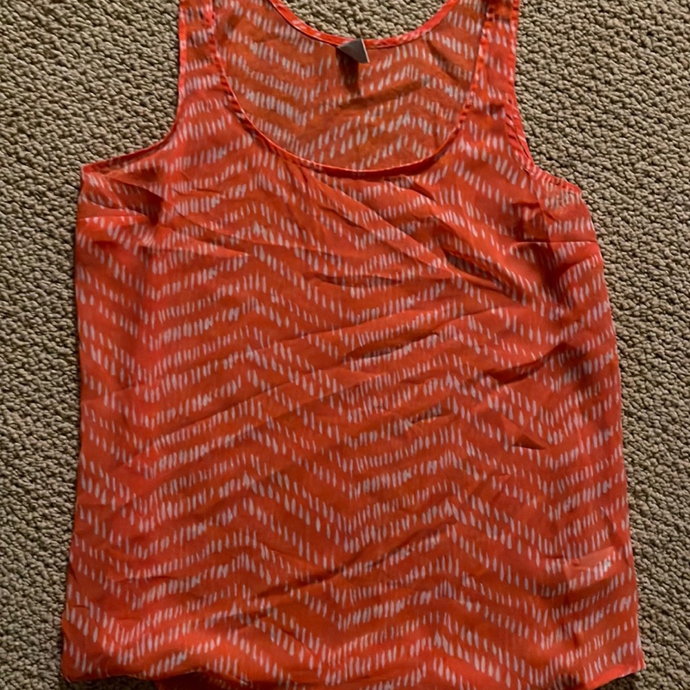 Orange and white